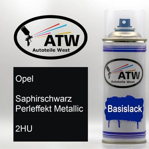 Opel, Saphirschwarz Perleffekt Metallic, 2HU: 400ml Sprühdose, von ATW Autoteile West.